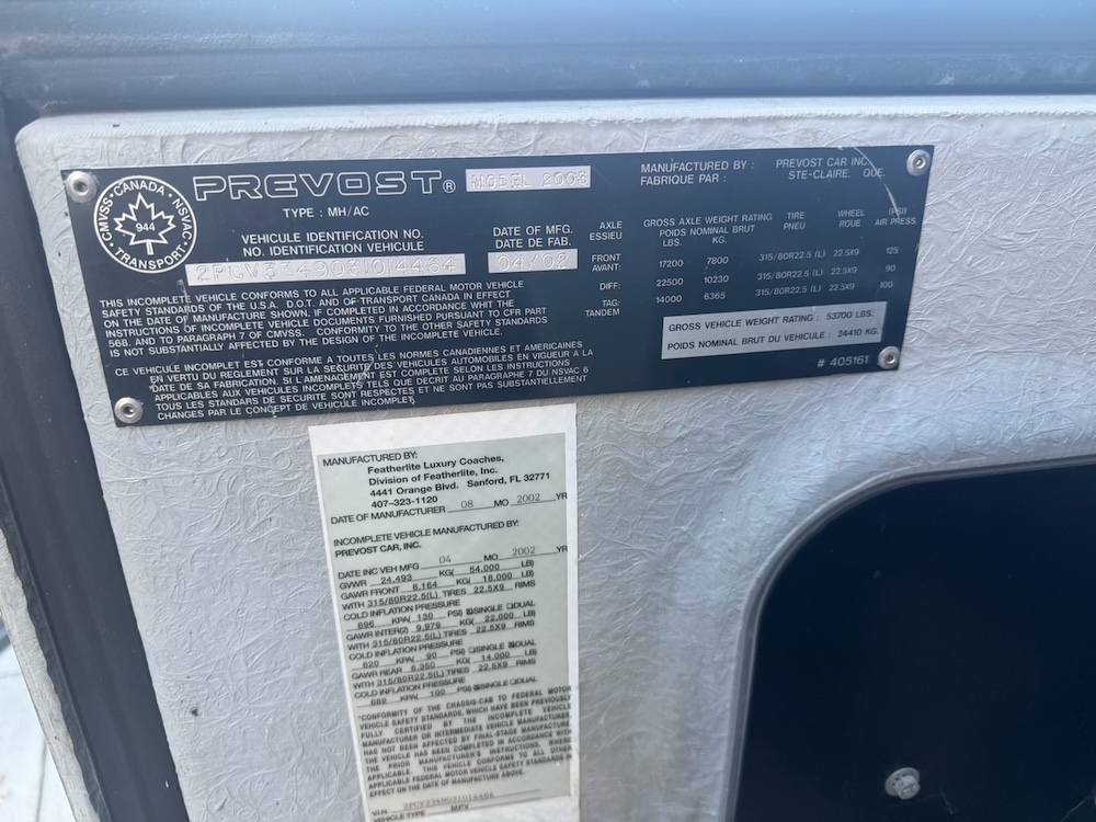 2003 Prevost Featherlite H3-45 For Sale